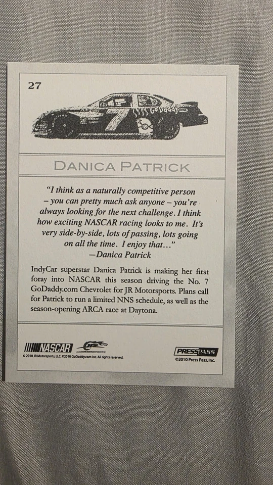 2010 Press Pass Eclipse - Danica Patrick #27 - Image 2 of 2