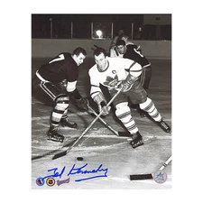 Teeder Kennedy Autographed Toronto Maple Leafs Black and White 8x10 Photo