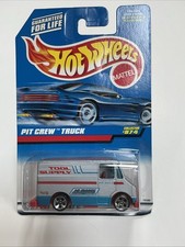 Hot Wheels 1998 Pit Crew Truck Tool Supply Silver Mattel Wheels 1:64 Car