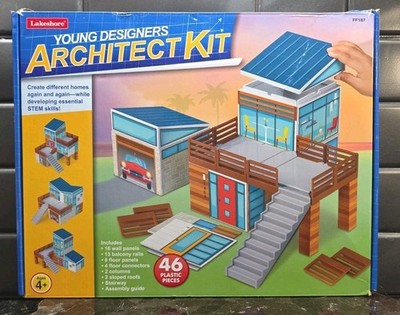 Lakeshore Young Designers Architect Kit FF187 Build Different Homes 56 Complete 