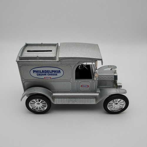 Ertl Philadelphia Cream Cheese Truck Bank 1913 Model T Van Delivery Truck Metal - Picture 4 of 8