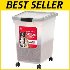 Airtight Dog Food Storage Container - 50 lbs Capacity