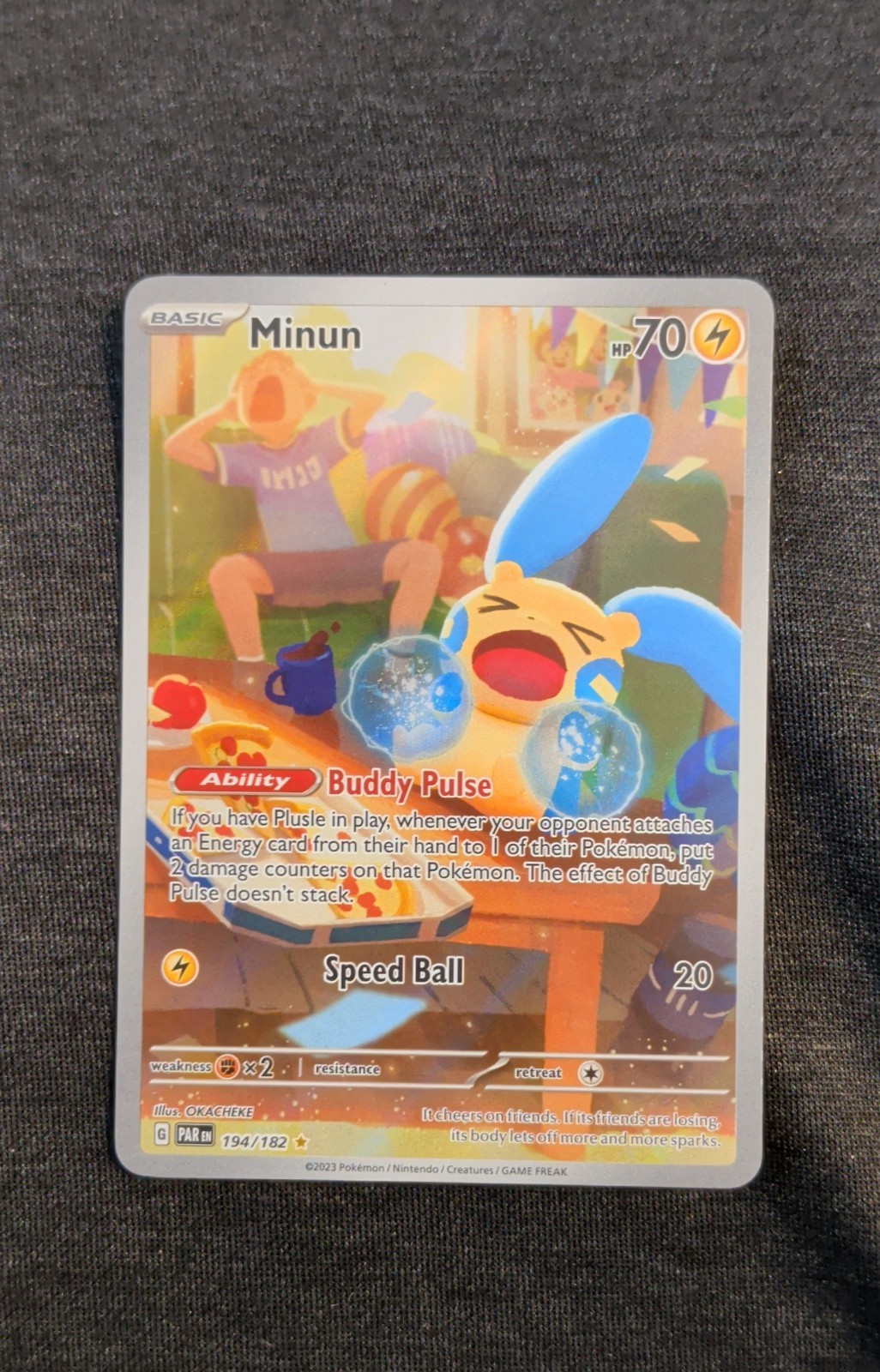 Minun 194/182 SV04: Paradox Rift Holo