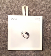 Oura Ring 5 Silver Size 10 With Charging Dock