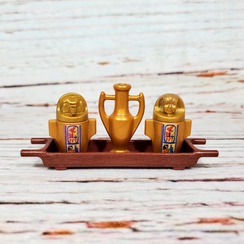 Lot Pièces Détachées Playmobil Égypte : Pyramide 4240, Bateau 6486, Sphinx 4242, Maison 4246, Chameaux