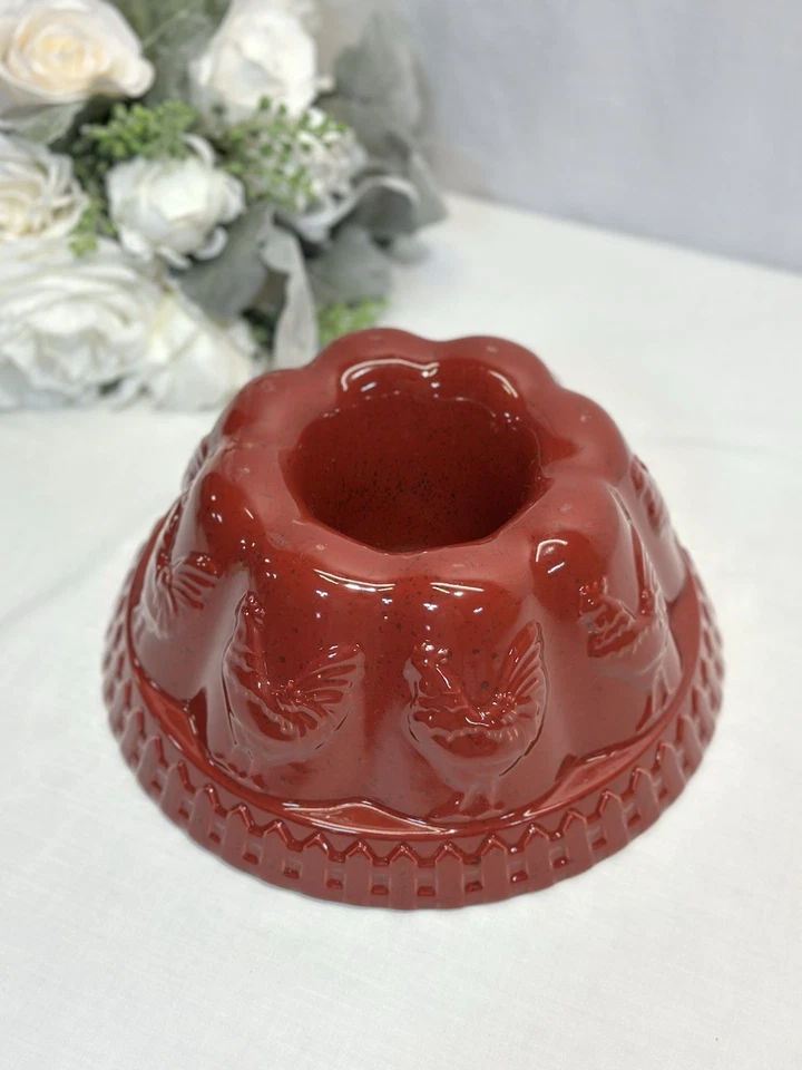 Molde de gelatina Paula Deen de gallo rojo de 9" Bundt para pastelería Foto 2 de 4