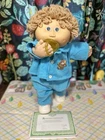 Cabbage Patch Kid/ Blond/blue/dimple/pacifier Mouth/original Clothes/Cleaned