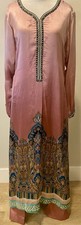 Shalwar Kameez 3pc Set Beautiful Print Light Fabric Pants Duppata Size Medium