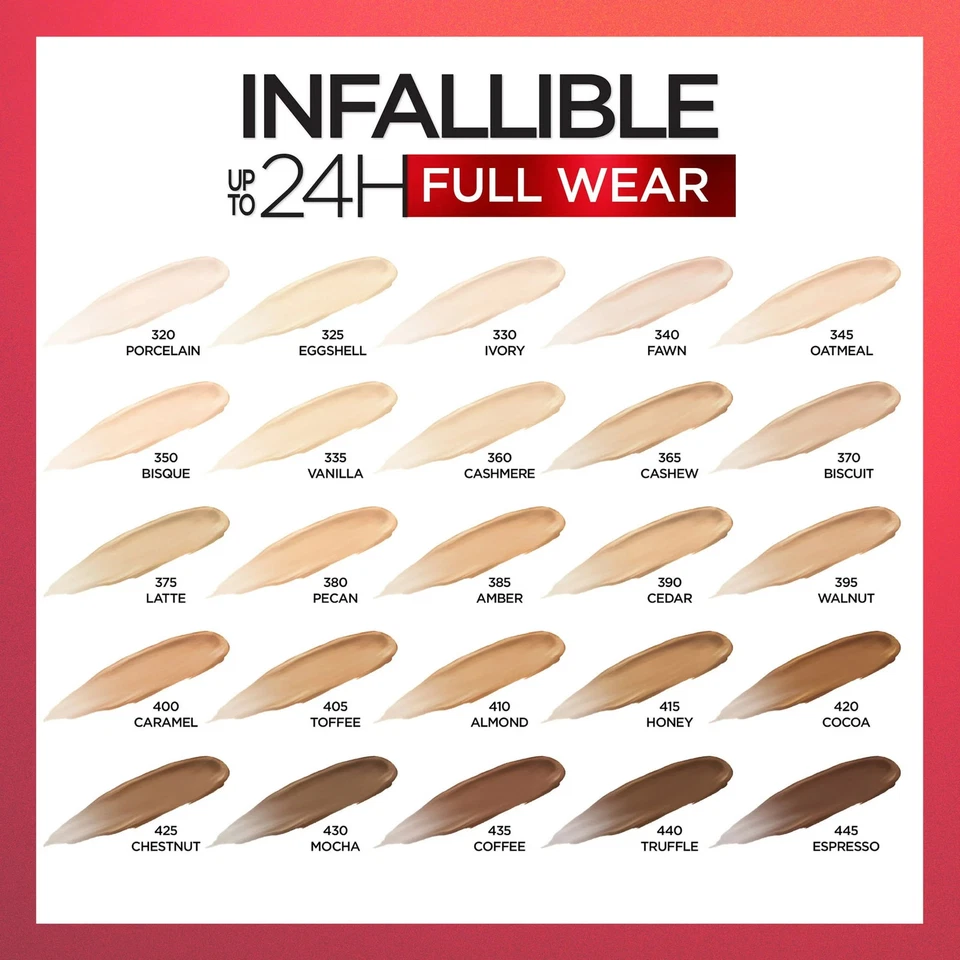 L'Oreal Infallible Full Wear Concealer - Oatmeal | Full Coverage 0.33 fl oz - Image 2 of 2