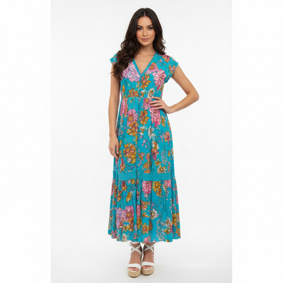chinese dress ladies Jaase Midnight Meadow Teresa Maxi Boho Floral Maxi Dress – Tonketti
