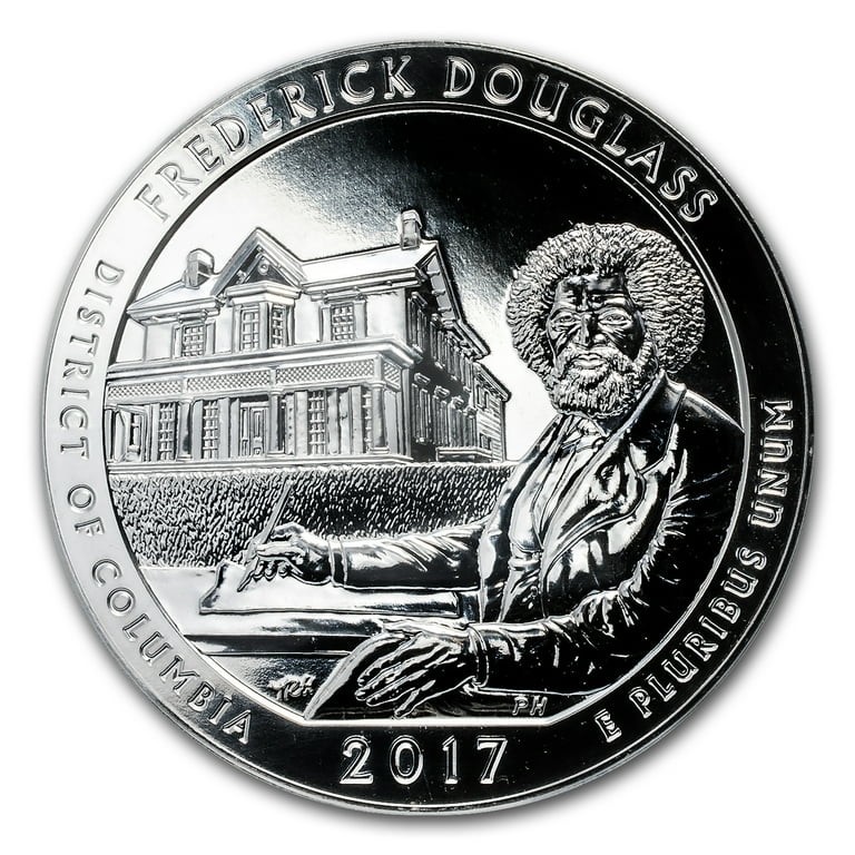 2017 ATB 5 oz Silver Coin Frederick Douglass National Historic Site Uncirculated