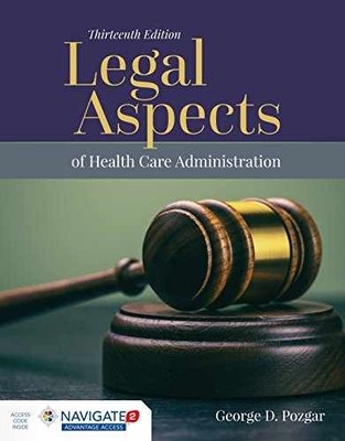 Legal Aspects of Health Care - Hardcover, by Pozgar George D. - Very Good c