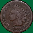 1877 Indian Head Cent Good G Coin #35466