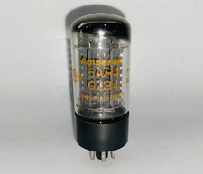 AMPEREX Orange Globe GZ34/5AR4 Rectifier Tube * Gt. Britain * f32 B9K2 * MINT