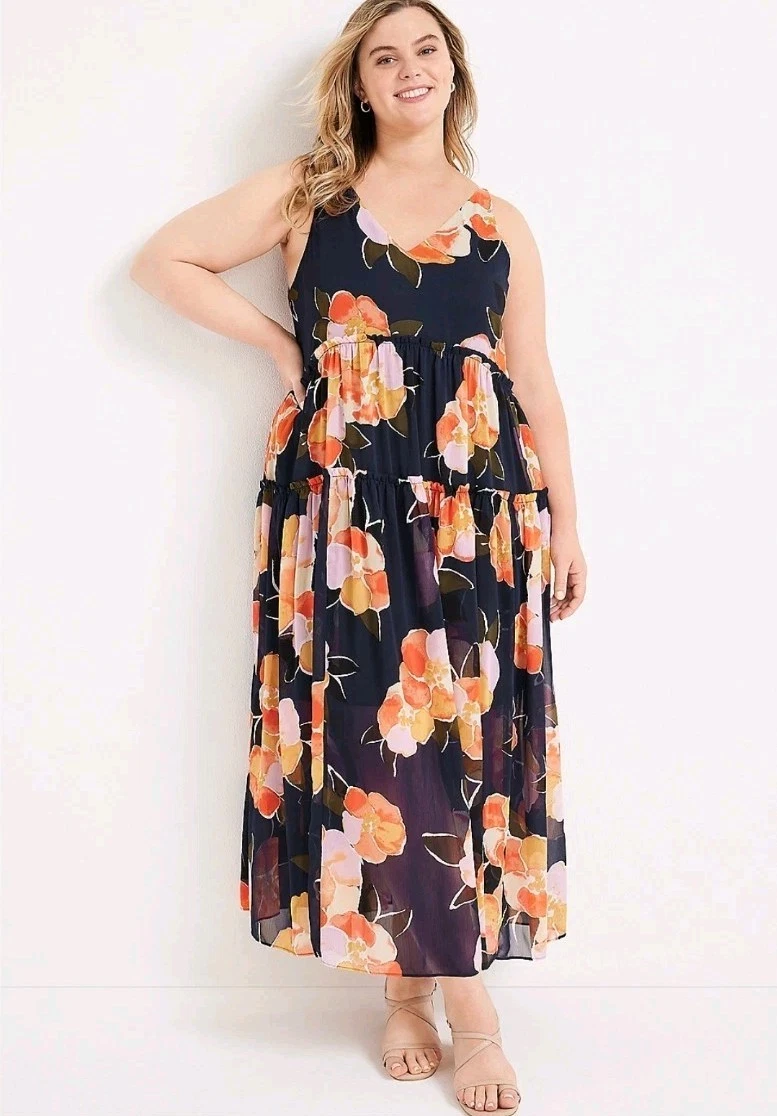 chinese dress ladies Maurices Maxi Dress, Women's Plus Size 0 main image 1
