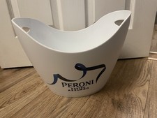 Peroni Nastro Azzurro Beer Large Ice Bucket White 2025 Design Acrylic H26xL35cm