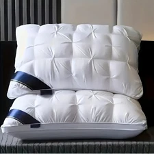 2 Luxury Hotel Quality Pillow Deep Sleep Neck Support Non-Collapse Core Pillows
