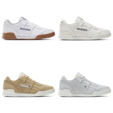 Reebok Workout Plus Leather / Suede Chalk,Grey,White Gum Men Size 7.5-13