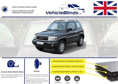 Stealth Rollos für Mitsubishi Pinin (1998-2007) 3 Türer