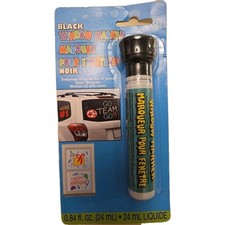 Black Window Glass Marker .84 oz. - New For Cars Windows  More New Unopened