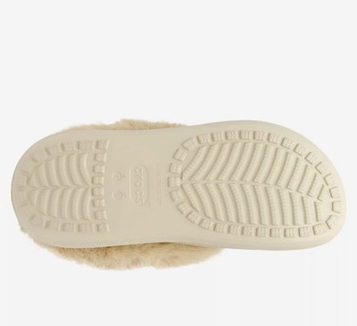 Crocs Furever Crush Faux Fur Lined Clog Bone Mens US 10  display picture 1