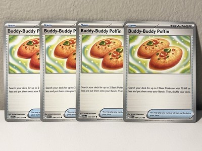 4x Buddy-Buddy Poffin 184/217 ME: Ascended Heroes (ASC) Pokemon Playset x4