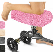Knee Walker Pad Plush Adult Sheepskin Memory Foam Cushion - PINK
