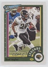 2022 Panini Classics Legends Red Back 33/99 Fred Taylor #147 16wc