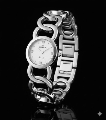 Essence Damen Uhr D671D.330 Silber - Swarovski Kristalle - NEU & OVP - 2J. Garan