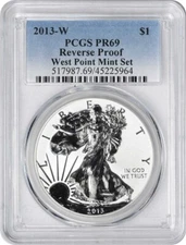 2013-W $1 American Silver Eagle West Point Mint Set Reverse PR69 PCGS