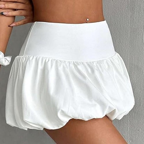 Low Waist Lace Up Ruffles Skirt Y2K Streetwear Ruched Skirts Jeans Decoration