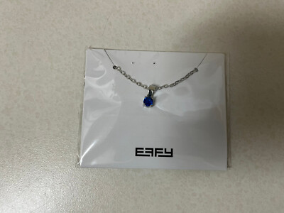EFFY SILBER HALSKETTE MIT BLAUEM EDELSTEIN ANHÄNGER - BRANDNEU