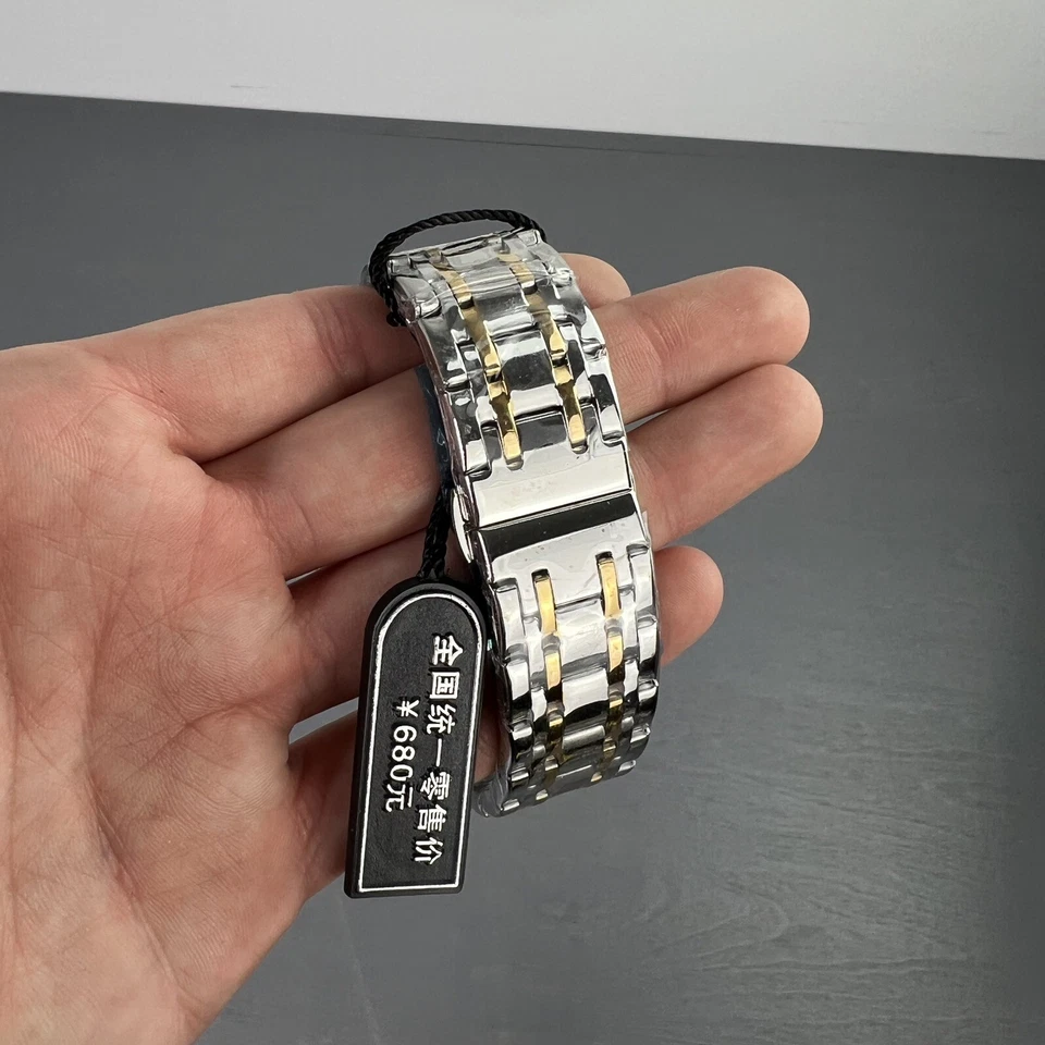 Reloj Pulsera Mecánico Ouyawei Lujo Esqueleto Acero Inoxidable Foto 4 de 4