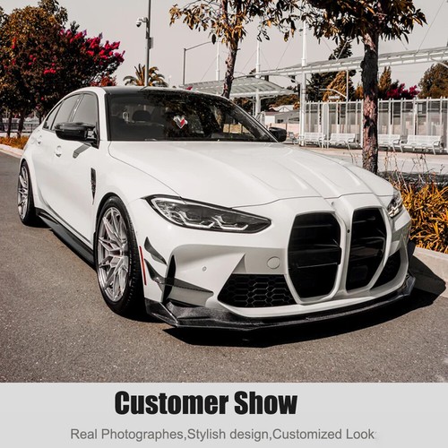 For BMW G80 M3 G82 G83 M4 2021-2025 Real Carbon Fiber Front Bumper Lip Spoiler - Picture 6 of 13