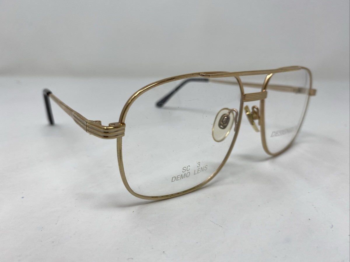 Italian Design SC3 GOLD 57-18-145 Metal Full Rim Eyeglasses Frame