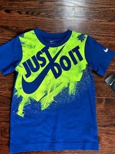 NEW Nike Boy Youth Short Sleeve Big Logo Tee Dri-Fit Cotton Football Baseball - Picture 45 of 103