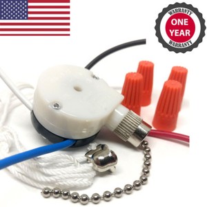 Details About Zing Ear Ze 208s 3 Speed 4 Wire Ceiling Fan Pull Chain Switch Speed Controller