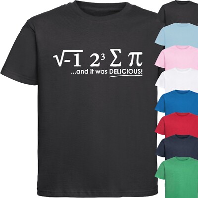 I ATE SOME PI KINDER T-SHIRT lustig Neuheit Geeky Spruch Geschenk Kinder Top