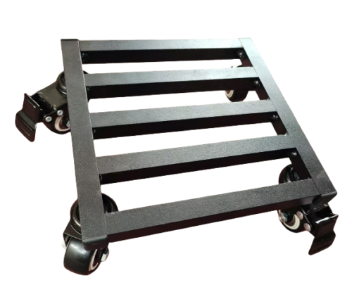 Black Plant Dolly Stand 18 in Rolling 4 Wheels Heavy Duty Caddy Holder Patio Pot