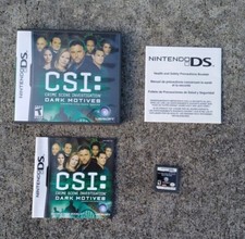 CSI: Crime Scene Investigation - Dark Motives (Nintendo DS) COMPLETE and TESTED