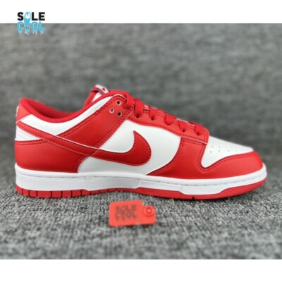 Nike Dunk Low Retro White/University Red Men's Shoes HF5441-104 | eBay