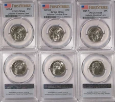 2025 P D S Juliette Gordon Low Set 25c PCGS MS66 Women Quarter FIRST STRIKE