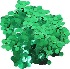 Green Metallic Foil Confetti 8000 Pcs Shiny round Table Confetti for Fill Balloo