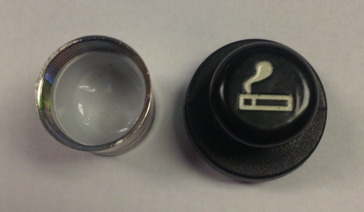 CAR CIGARETTE LIGHTER PILL CASE HIDDEN SAFE - 1 1/2 IN x 1 1/2 IN - 3/4 IN DEEP