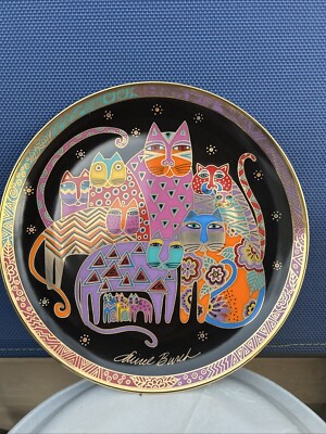 Laurel Burch Fabulous Felines Limited Edition Plate Franklin Mint Fine Porcelain
