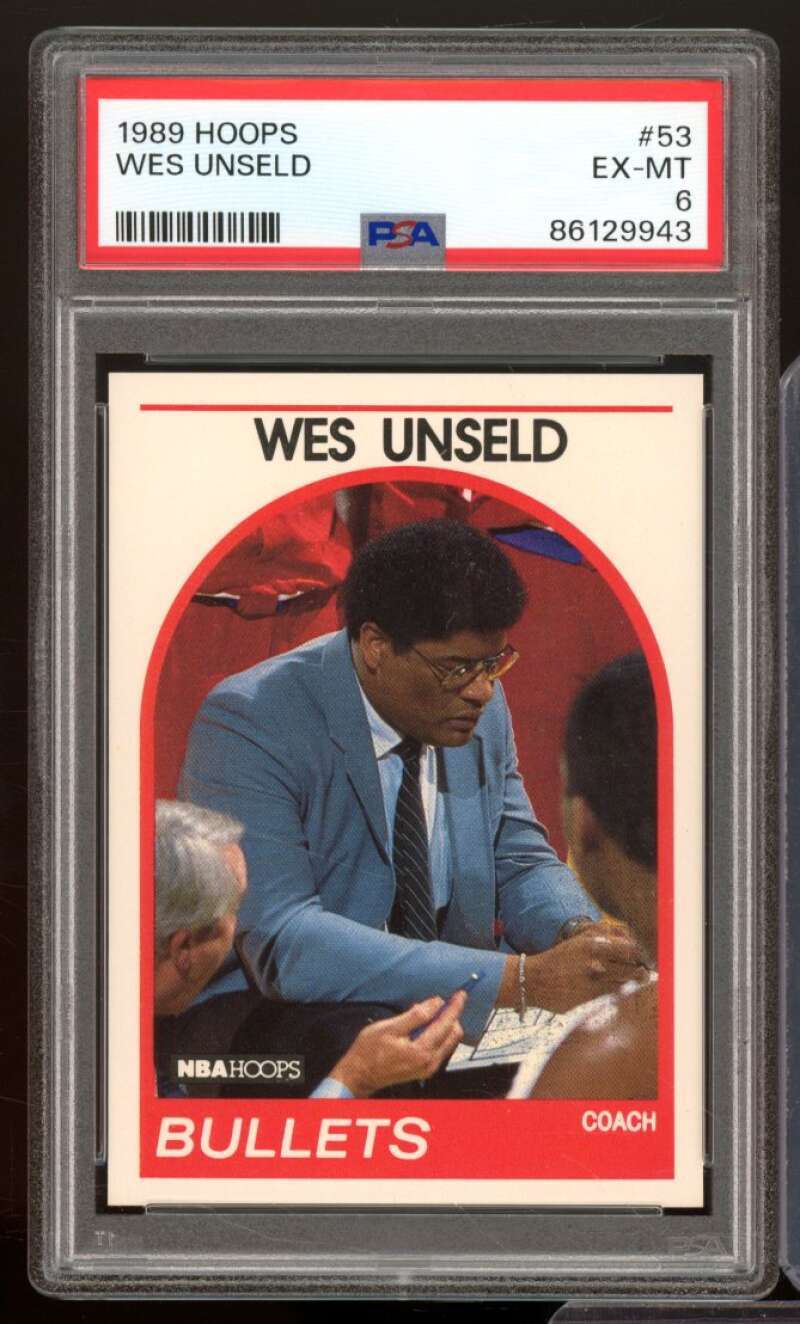 Wes Unseld Card 1989-90 Hoops #53 PSA 6