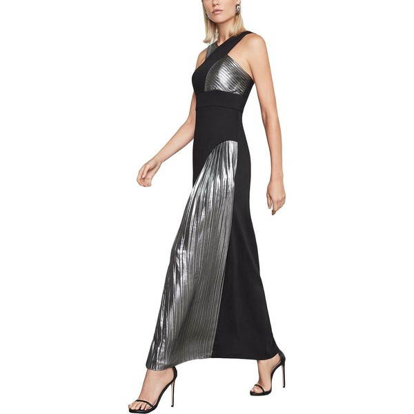 bcbg metallic gown