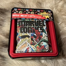 Cartera triple para hombre Marvel Comics nueva con etiquetas - Amazing Spiderman