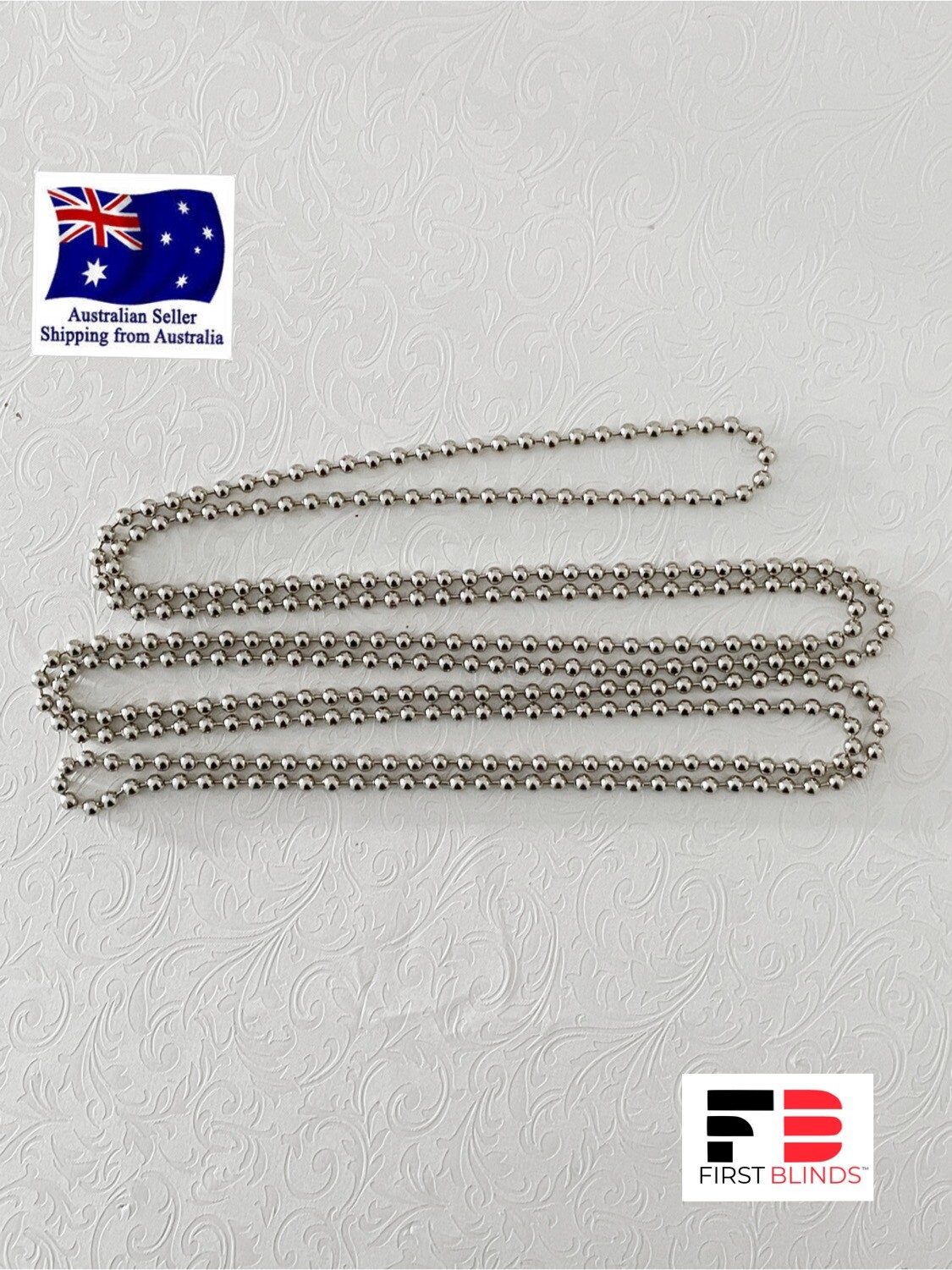 Roller Blind Chain Replacement Continuous PreLoop Metal Stainless