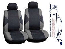 6 PCE Paddington Black/Grey Front Car Seat Covers For MG ZT, ZR, ZS, ZT-T